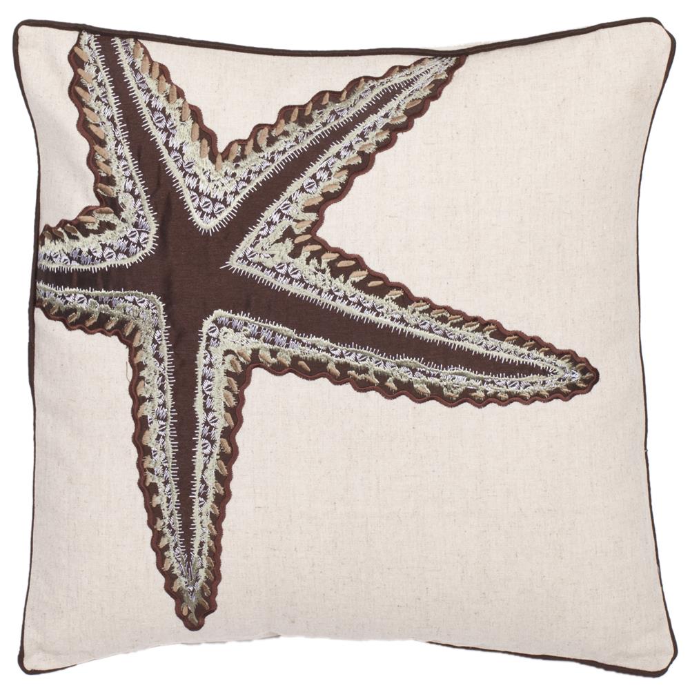 Safavieh PIL830A-1818-SET2 COASTAL LUCKY STAR Pillows (Set of 2)